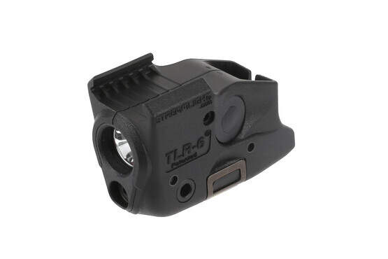 The Streamlight TLR-6 SubCompact 100 glock 19 weapon light with laser has ambidextrous switches